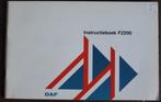 Daf F 2200 instructieboekje, Ophalen of Verzenden
