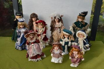collectie van 11 porseleinen poppen 2 van The Collectors Cho beschikbaar voor biedingen