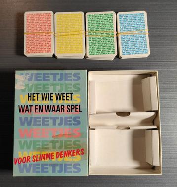 Het wie weet wat en waar spel, weetjes gezelschapsspel beschikbaar voor biedingen