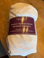 Optidee mink hoeslaken eenpersoons, Eenpersoons, Nieuw, Ophalen of Verzenden, Wit