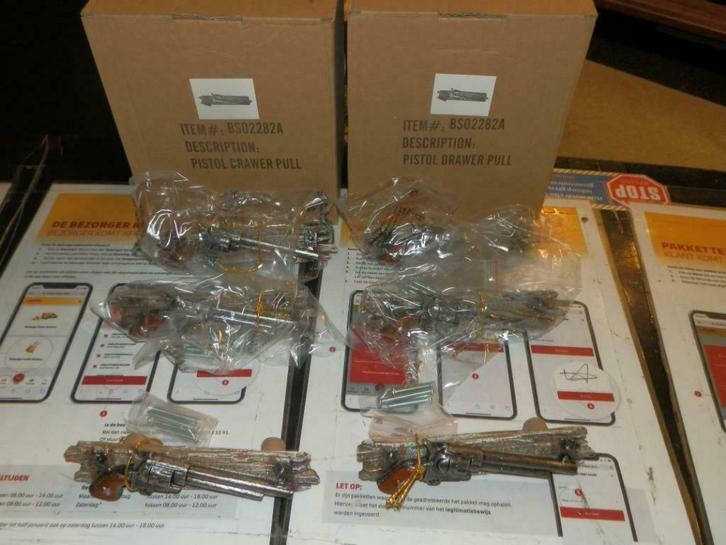 Handgreep Pistool 14x8 cm incl bevestiging polystone, Huis en Inrichting, Keuken | Keukenelementen, Nieuw, Minder dan 100 cm, Minder dan 50 cm