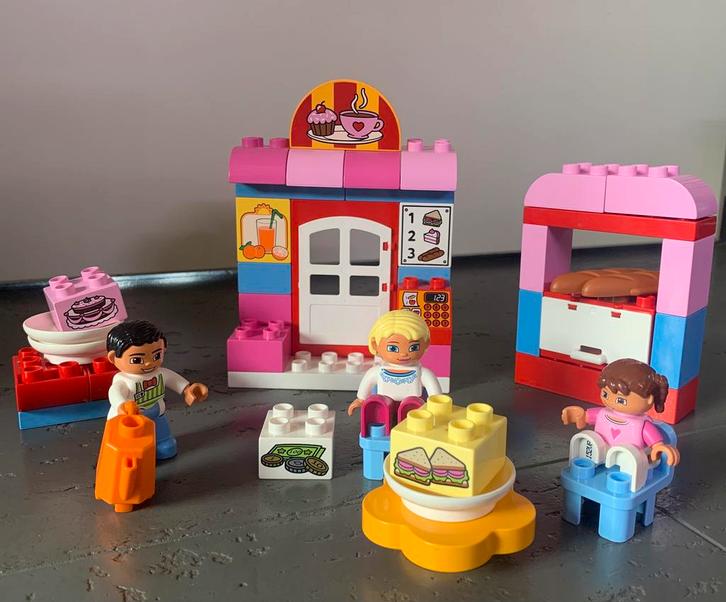 Duplo 10587 café, Kinderen en Baby's, Speelgoed | Duplo en Lego, Gebruikt, Duplo, Complete set, Ophalen of Verzenden