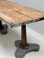 Industriële tafel, Huis en Inrichting, Tafels | Eettafels, Ophalen, Gebruikt, 50 tot 100 cm, Vijf personen of meer