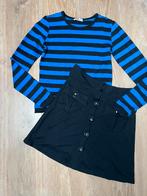 Who’s That Girl Alijn WTG rokje + shirtje blauw/zwart maat S, Ophalen of Verzenden, Zo goed als nieuw, Zwart, Boven de knie