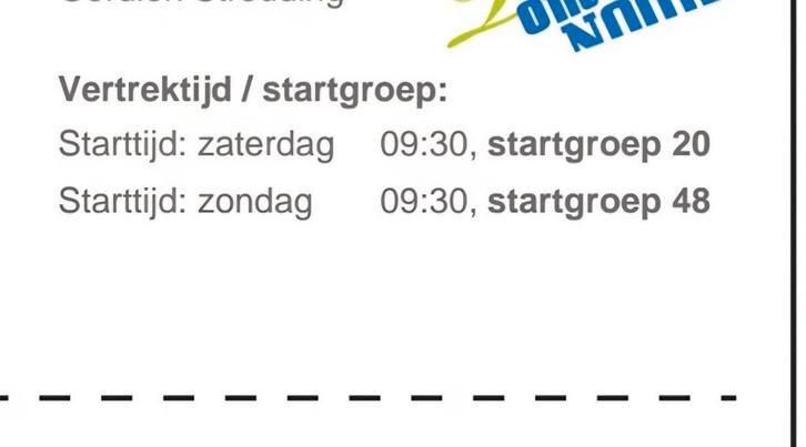 Startbewijs 25km Tocht om de Noord, zaterdag+zondag!, Tickets en Kaartjes, Overige Tickets en Kaartjes, Eén persoon
