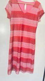 VINTAGE BOHO stijl gehaakte midi jurk mt 38 M /L zomer, Maat 38/40 (M), Ophalen of Verzenden, Zo goed als nieuw, Roze
