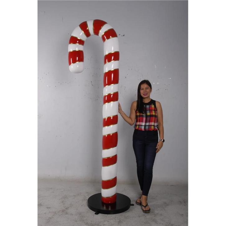 Candy Cane beeld – Kerstdecoratie - Hoogte 251 cm, Verzamelen, Beelden en Beeldjes, Nieuw, Overige typen, Ophalen