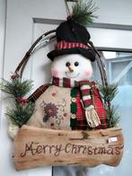 Kerst deurhanger sneeuwpop, Diversen, Kerst, Ophalen of Verzenden, Zo goed als nieuw
