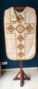 Fraai zijden Lithurgische kazuifel met manipel, Ophalen of Verzenden