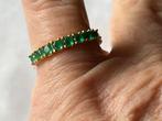 Gouden ring Smaragd, 18 tot 19, Verzenden, Zo goed als nieuw, Met edelsteen