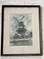 Schilderij Rotterdamse Houtzaagmolen De Vlaggenmast, Antiek en Kunst, Ophalen of Verzenden