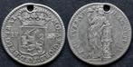 Utrecht ¼ gulden 1758 met gat, Postzegels en Munten, Munten | Nederland, Zilver, Vóór koninkrijk, 25 cent, Verzenden