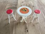 Barbie, bartafel met twee barkrukken. Mattel. Vintage., Ophalen of Verzenden, Zo goed als nieuw, Gebruiksvoorwerp