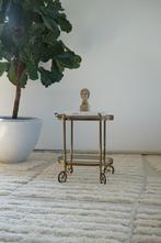 Antieke Franse messing bar cart, Ophalen of Verzenden, Zo goed als nieuw