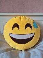 Smiley kussen, Ophalen of Verzenden, Gebruikt, Geel, Rond