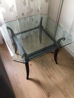 Hoektafel met glasplaat, Ophalen, Vierkant, 50 tot 100 cm, Zo goed als nieuw