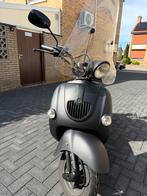 Senzo Retro Scooter - Blauw Kenteken, Fietsen en Brommers, Snorfietsen en Snorscooters, Gebruikt, Benzine, Ophalen, Overige merken