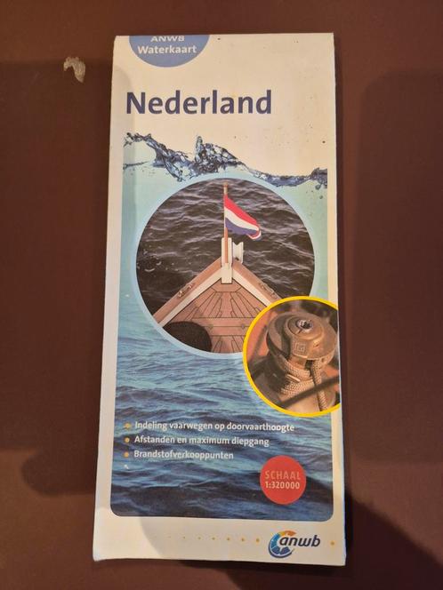 Nederland ANWB Waterkaart wateratlas makkelijk voor 2025, Boeken, Atlassen en Landkaarten, Zo goed als nieuw, Landkaart, Nederland
