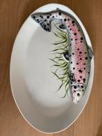 Italiaanse vis schaal /schotel, Ophalen, Nieuw, Rond, Glas