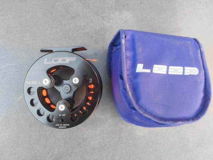 Zeldzame loop traditional model 2 vliegvisreel, Watersport en Boten, Hengelsport | Vliegvissen, Zo goed als nieuw, Overige typen