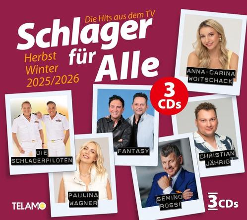 Schlager für Alle: Herbst/Winter 2025/2026 - 3 CDs, Cd's en Dvd's, Cd's | Schlagers, Nieuw in verpakking, Boxset, Verzenden