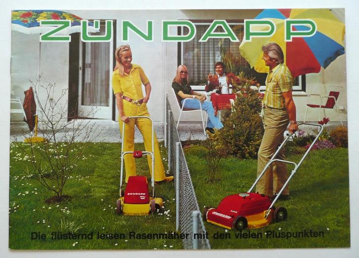 Zündapp Folder Grasmaaaiers (1980) Benzine/Accu, Boeken, Catalogussen en Folders, Zo goed als nieuw, Folder, Verzenden