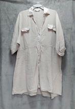 z.g.a.n.! Oversized ecru blouse/tuniek van Azzurro maat XL., Ophalen of Verzenden, Zo goed als nieuw, Maat 46/48 (XL) of groter