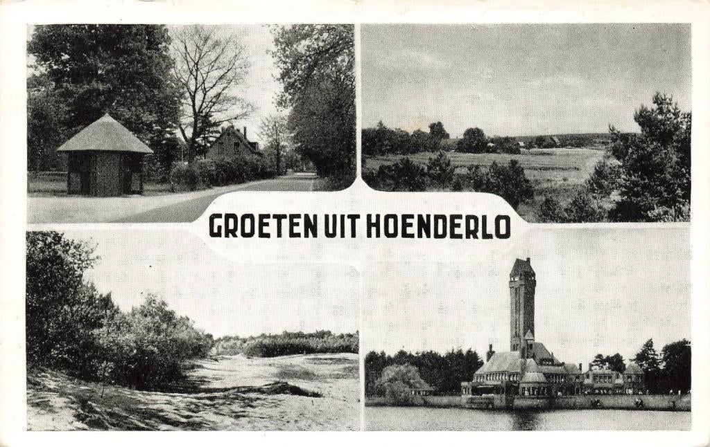 Groeten uit Hoenderloo, Verzamelen, Ophalen of Verzenden, 1940 tot 1960, Gelopen, Gelderland