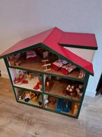 Handgemaakt Poppenhuis incl. toebehoren, Ophalen, Poppenhuis