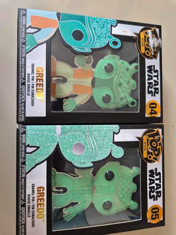 Star Wars Funko Pop! Pins - Greedo #04 & #05 beschikbaar voor biedingen