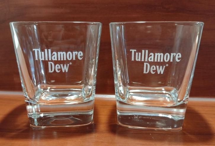 Tullamore Dew Irish Whisky Glazen Tumblers 25cl., Verzamelen, Merken en Reclamevoorwerpen, Gebruikt, Gebruiksvoorwerp, Ophalen of Verzenden