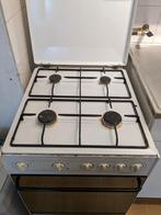 Gasfornuis / gasstel met oven 4 pits, 4 kookzones, Vrijstaand, Gebruikt, Ophalen of Verzenden