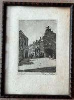 2 etsen van Zwerver, Nijmegen en Amsterdam, Ophalen of Verzenden