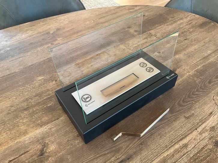 Sfeerhaard tafelbrander ethanol van Kratki, Huis en Inrichting, Haarden, Zo goed als nieuw, Elektrische haard, Ophalen of Verzenden