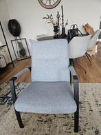 Fauteuil lichtblauw, Ophalen of Verzenden, Zo goed als nieuw, 75 tot 100 cm, 50 tot 75 cm
