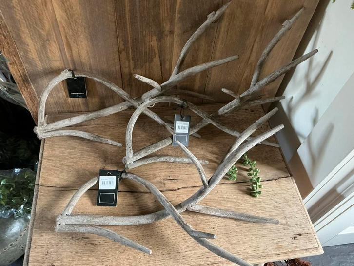 Nieuw partijtje van 3 Countryfield gewei geweien, Huis en Inrichting, Woonaccessoires | Overige, Nieuw, Ophalen of Verzenden