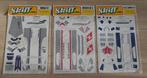 Vintage 70's SKIFF 3 Card Models bouwplaten vliegtuigen, Overige merken, Nieuw, Ophalen of Verzenden, Groter dan 1:72