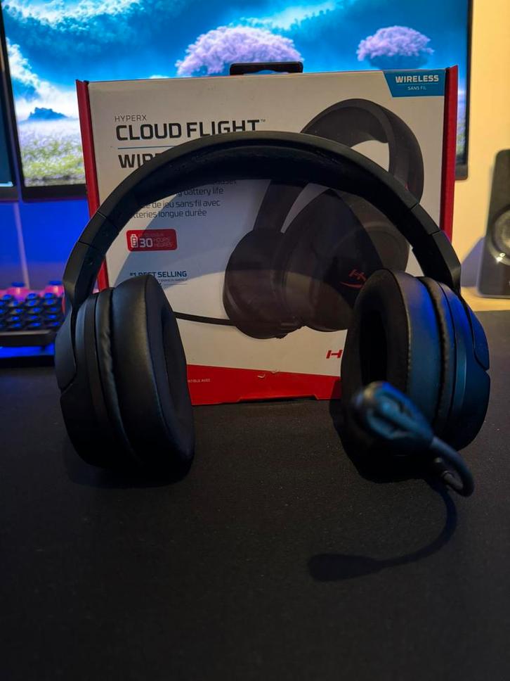 HyperX Cloud Flight wireless gaming headest, Audio, Tv en Foto, Koptelefoons, Op oor (supra aural), Overige merken, Draadloos