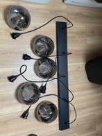 Karwei hanglamp Kai smoke glas, Huis en Inrichting, Lampen | Hanglampen, Ophalen, Zo goed als nieuw, Glas, 50 tot 75 cm