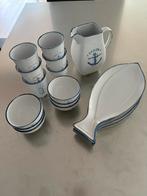 Vis SAILOR servies vintage emaille look, Huis en Inrichting, Keuken | Servies, Ophalen of Verzenden, Aardewerk, Overige stijlen