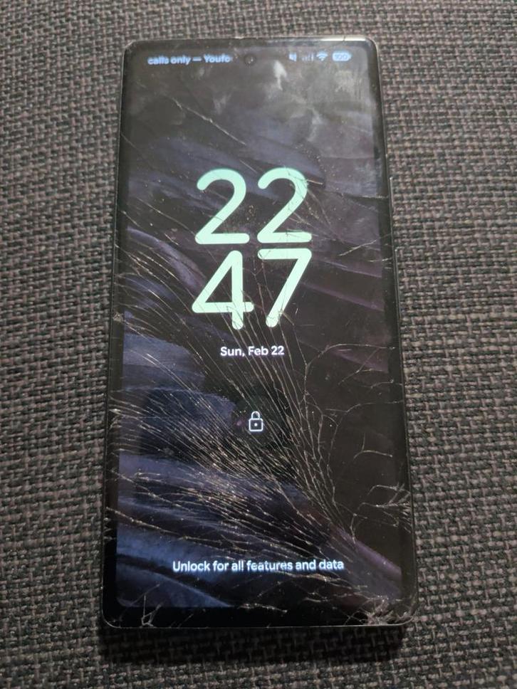 Google Pixel 7a - Beschadigd Scherm, Telecommunicatie, Mobiele telefoons | Overige merken, Niet werkend, Zonder abonnement, Zonder simlock