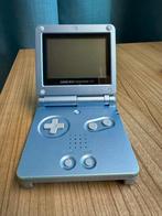 Nintendo GameBoy Advance SP (Pearl Blue), Spelcomputers en Games, Spelcomputers | Nintendo Game Boy, Ophalen, Zo goed als nieuw