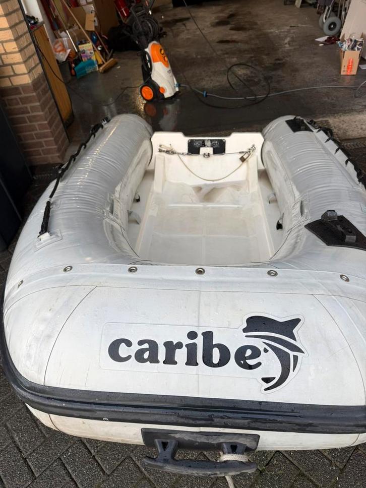 Caribe C8 RIB 4 persoons max 10 PK, Watersport en Boten, Rubberboten, Zo goed als nieuw, Overige merken, Overige materialen, Minder dan 70 pk