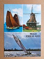 Mooi Friesland - drieluik - skutsje, surfen, molen, Ophalen of Verzenden, 1980 tot heden, Ongelopen, Friesland