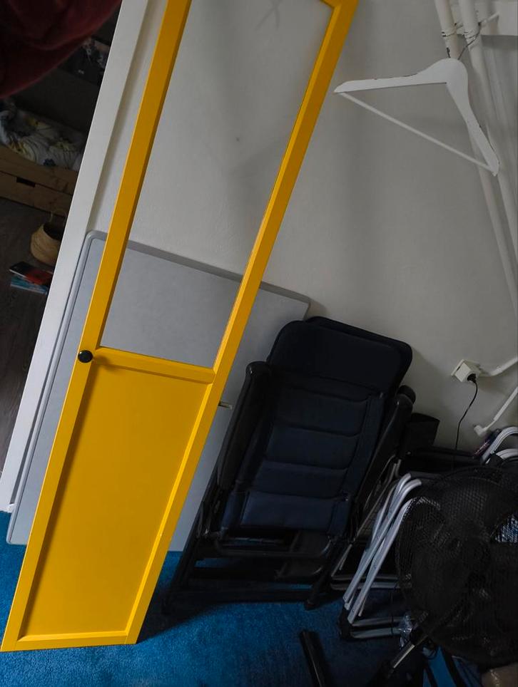 Ikea Billy Boekenkast deur geel, Huis en Inrichting, Kasten | Boekenkasten, Gebruikt, Minder dan 50 cm, 200 cm of meer, 25 tot 50 cm