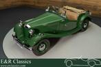 MG TD | Gerestaureerd | British Racing Green | 1951, Auto's, Oldtimers, Achterwielaandrijving, 54 pk, Beige, Cabriolet