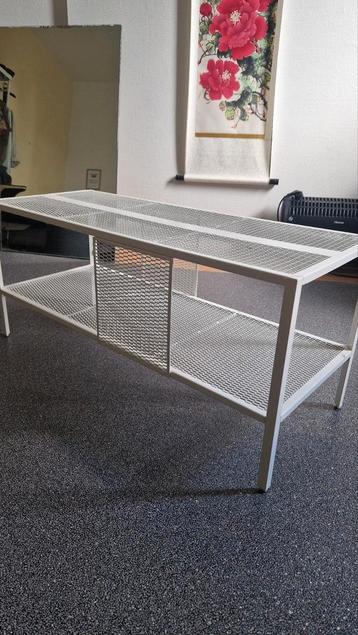 White Ikea tv meubel bench