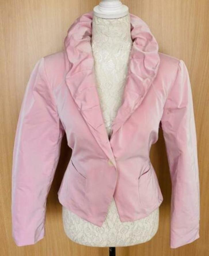 René van der Wijck jasje maat 40 [V], Kleding | Dames, Jasjes, Kostuums en Pakken, Zo goed als nieuw, Jasje, Maat 38/40 (M), Roze