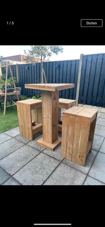 Barset van steigerhout beschikbaar voor biedingen