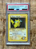 2000 Pokemon Gym Heroes LT. Surge’s Pikachu PSA 9, Ophalen of Verzenden, Zo goed als nieuw
